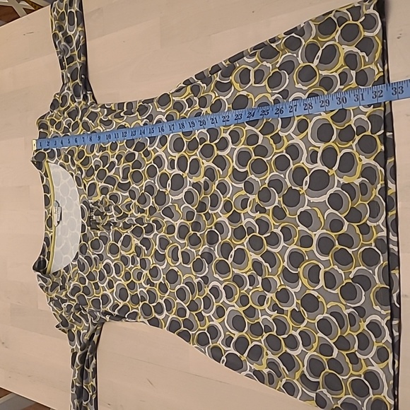 EUC Boden Mod Print Mini Dress Grey, White, Yellow - Picture 7 of 15